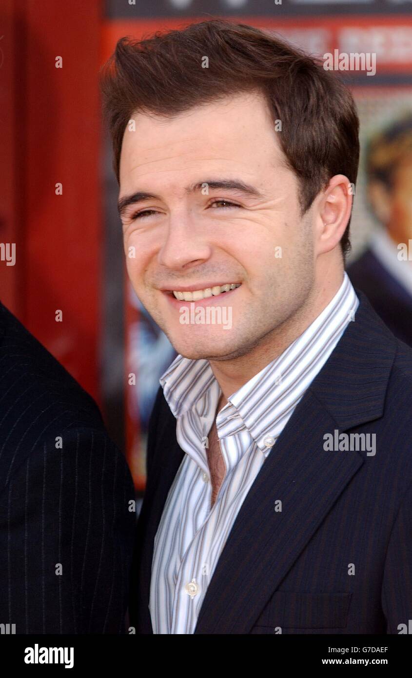 Westlife singer Shane Filan during a photocall with the Irish pop group to announce their new 2005 arena tour at Wembley Arena Paviliion in north London. They will be the first band to play at the temporary structure which will be used for shows while wembley arena is being refurbished. Stock Photo