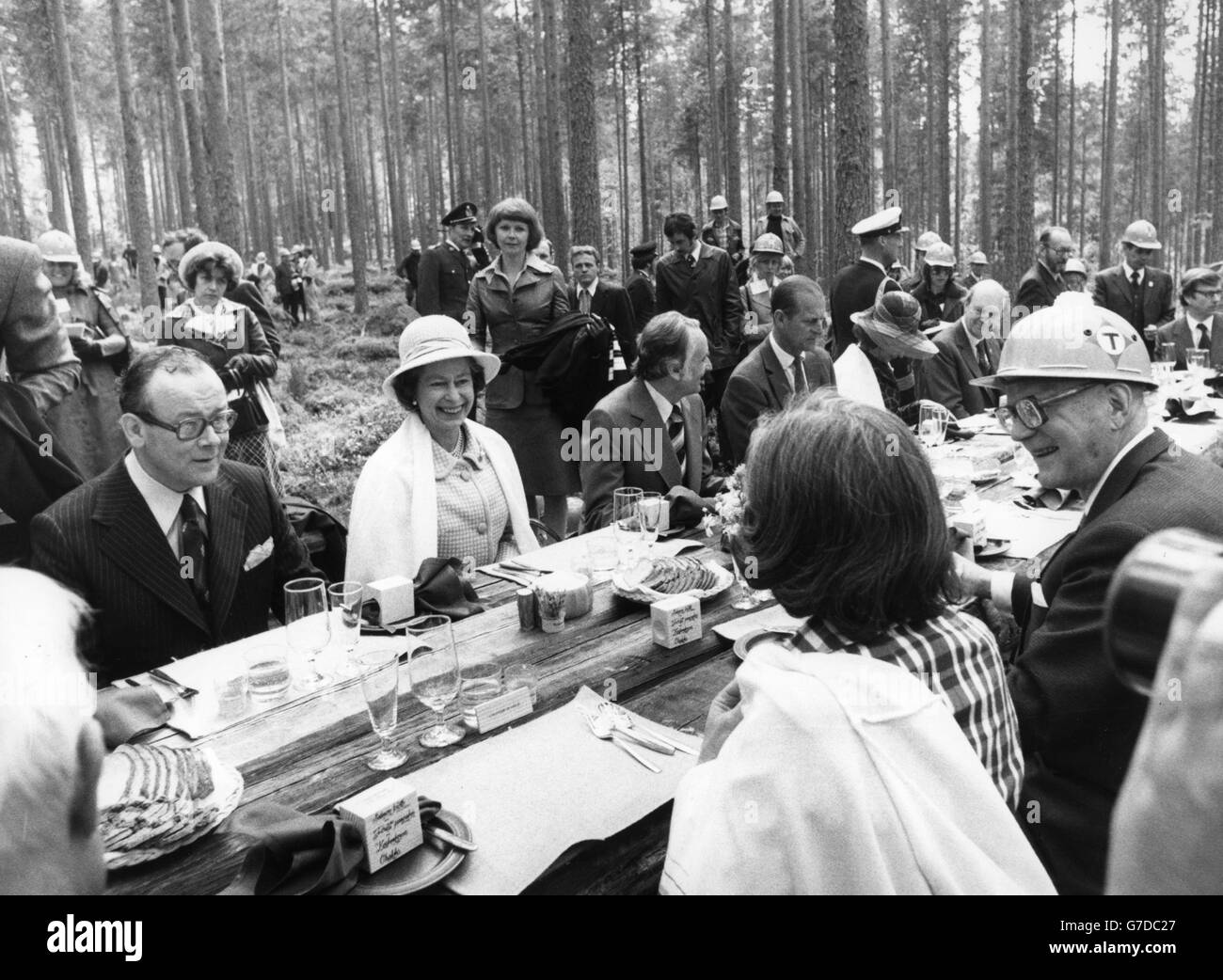 Royalty queen elizabeth ii finland Black and White Stock Photos Royalty queen elizabeth ii finland Black and White Stock Photos