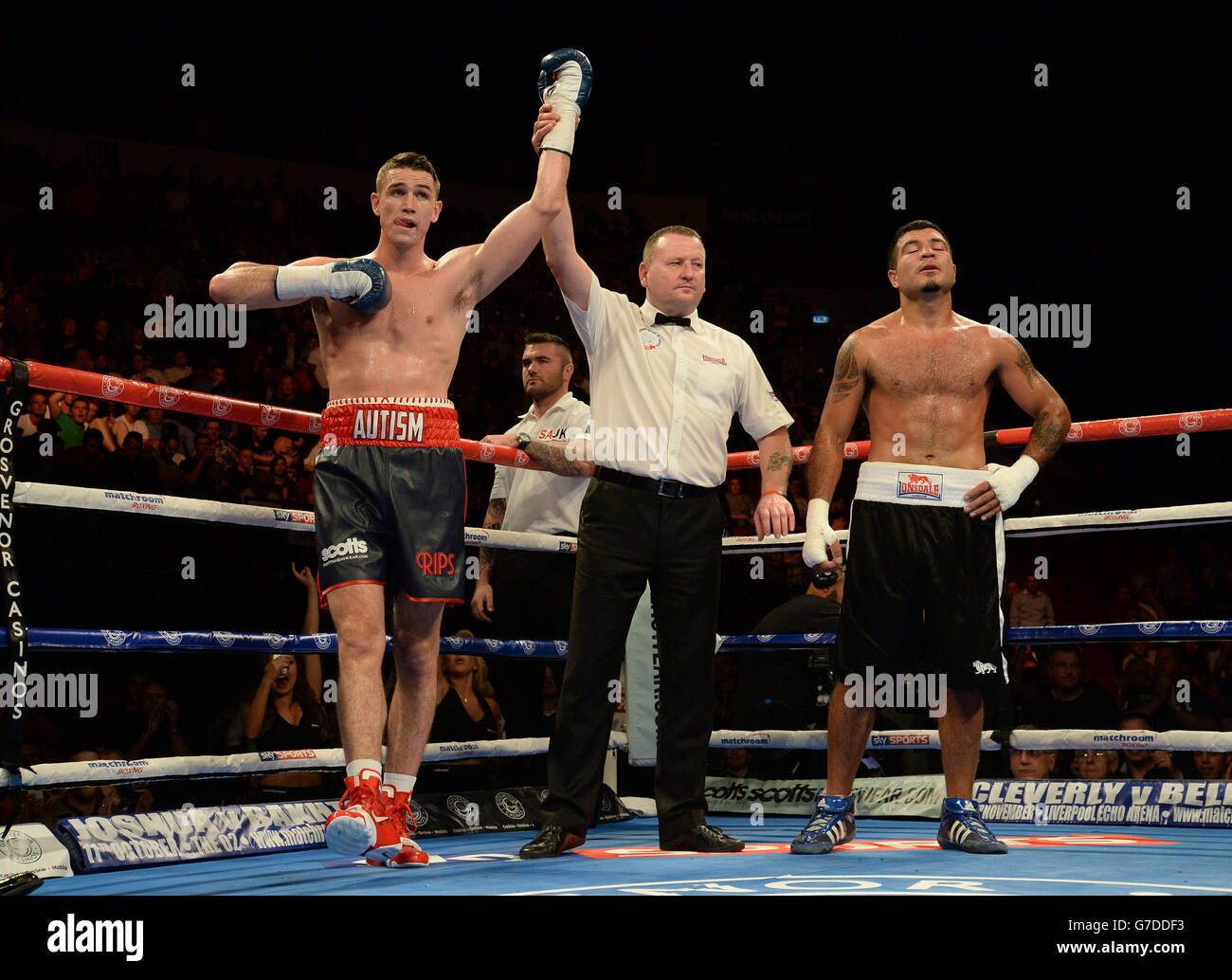 Boxing - Leeds First Direct Arena Stock Photo - Alamy