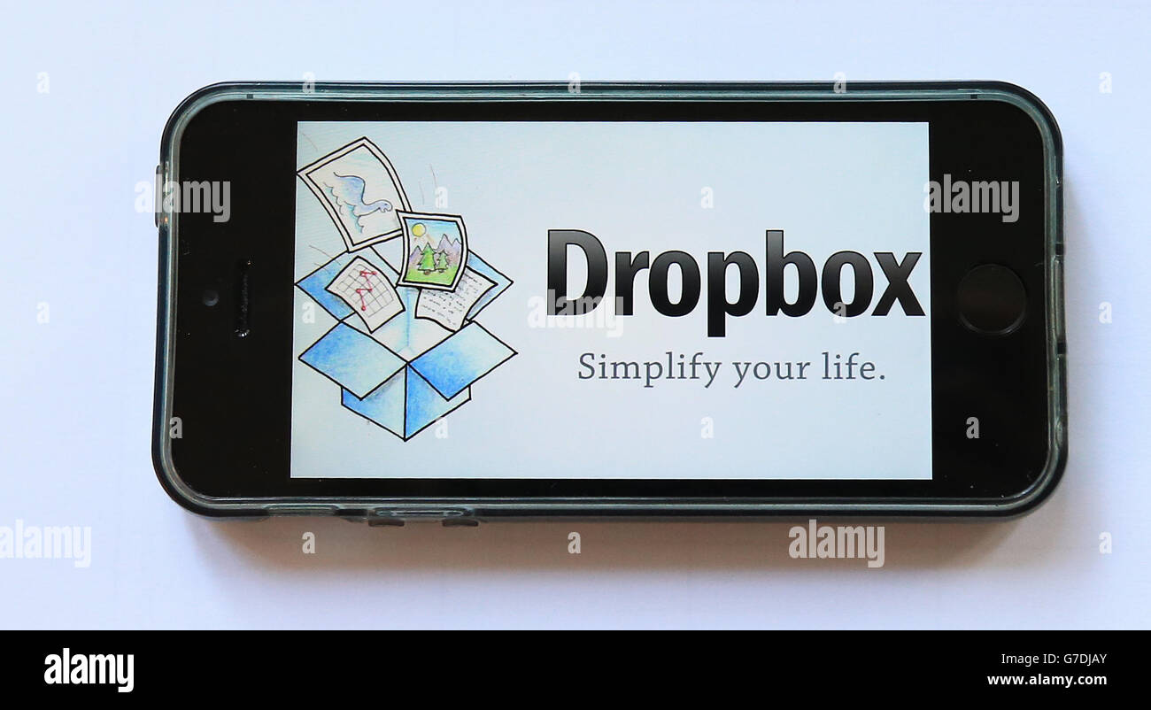 Dropbox phone hi-res stock photography and images - Alamy