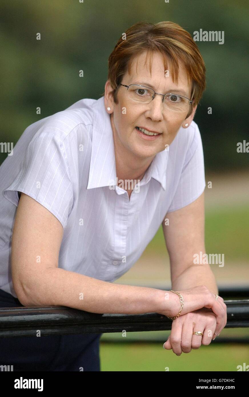 Sue Sutton from Mardy, Abergavenny, in London's Hyde Park, prior to