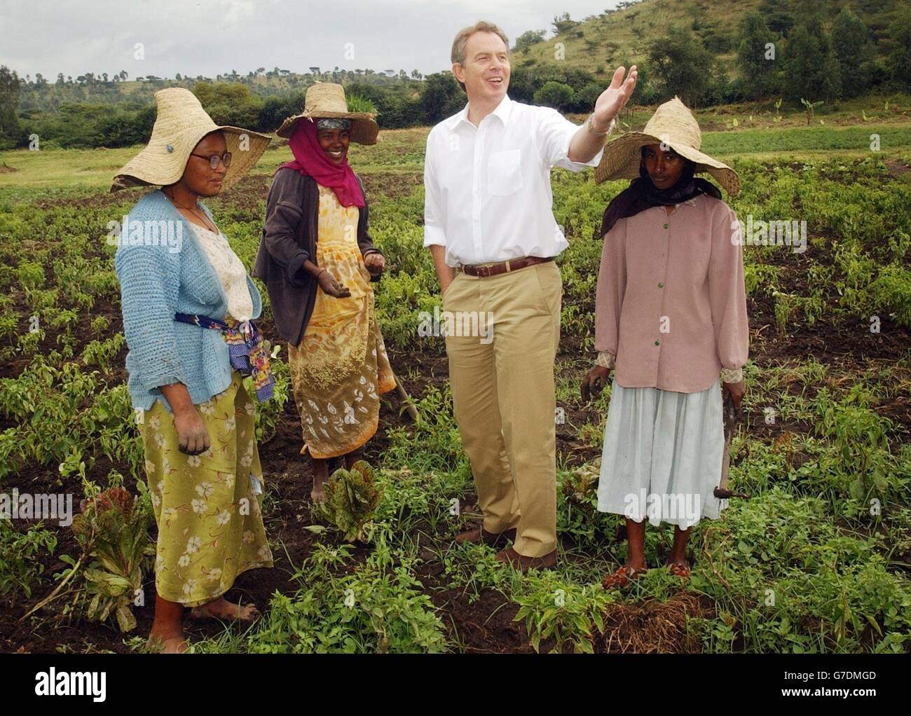 Tony Blair - Africa Visit Stock Photo - Alamy