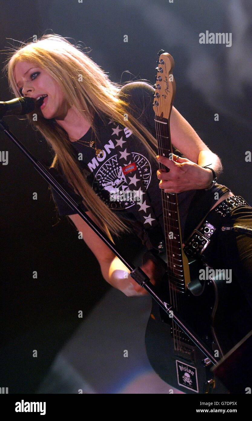 Avril Lavigne Concert Stock Photo Alamy