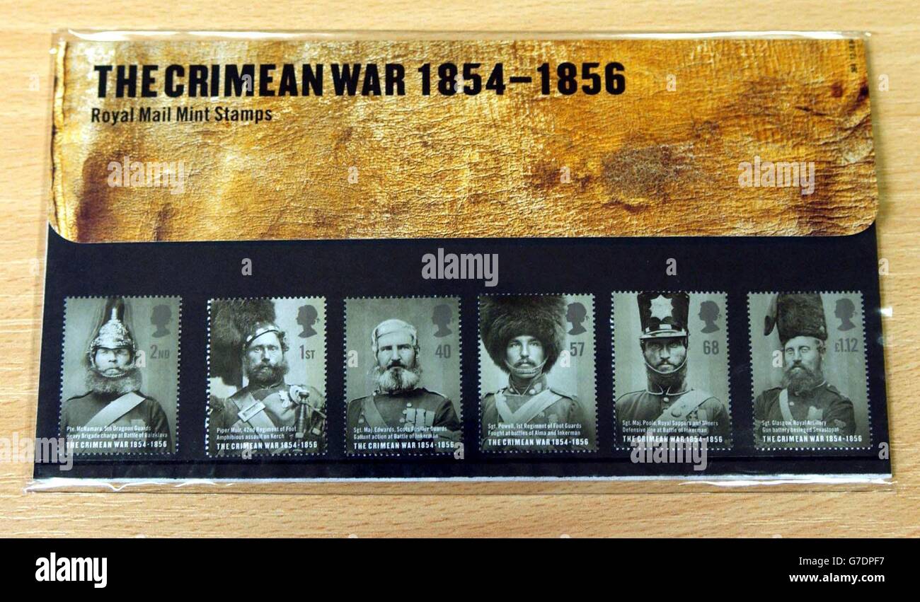 Crimean War Stamps Stock Photo