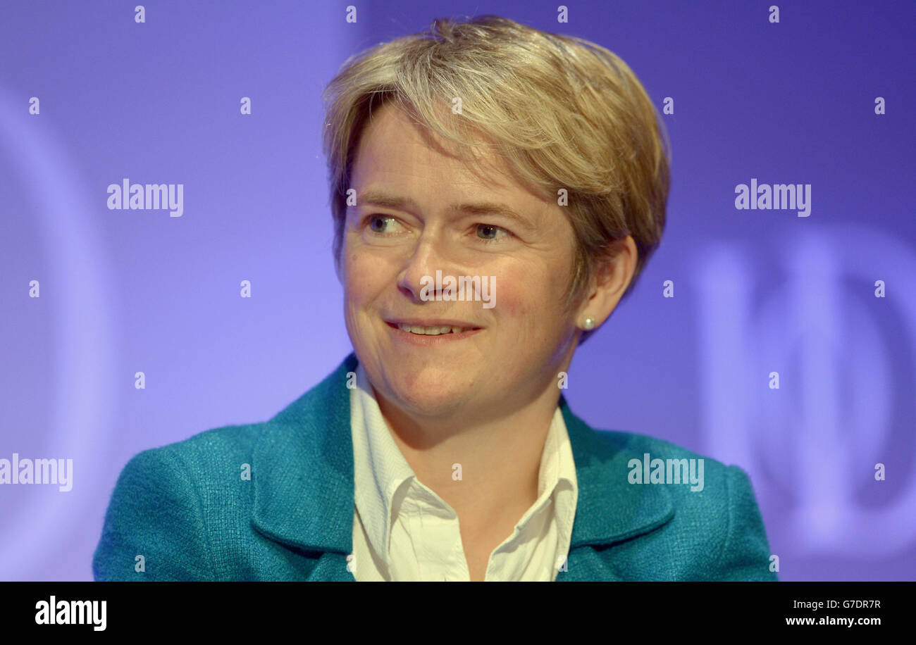 Dido Harding, CEO TalkTalk, speaks during the Institute of Directors annual conference at the Royal Albert Hall, London. Stock Photo