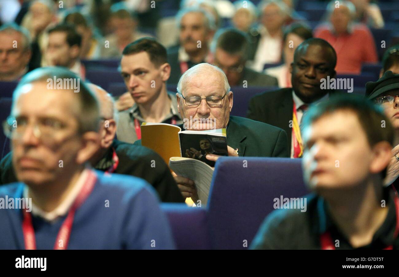Party delegates on day four of Liberal Democrat autumn conference at the Clyde Auditorium in Glasgow, Scotland. Stock Photo