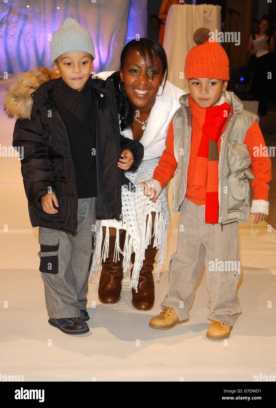 Angelica Bell and on the catwalk during the annual SPARKS Fashion Show ...