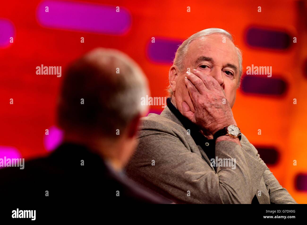 Graham Norton and John Cleese appearing on the Graham Norton show ...