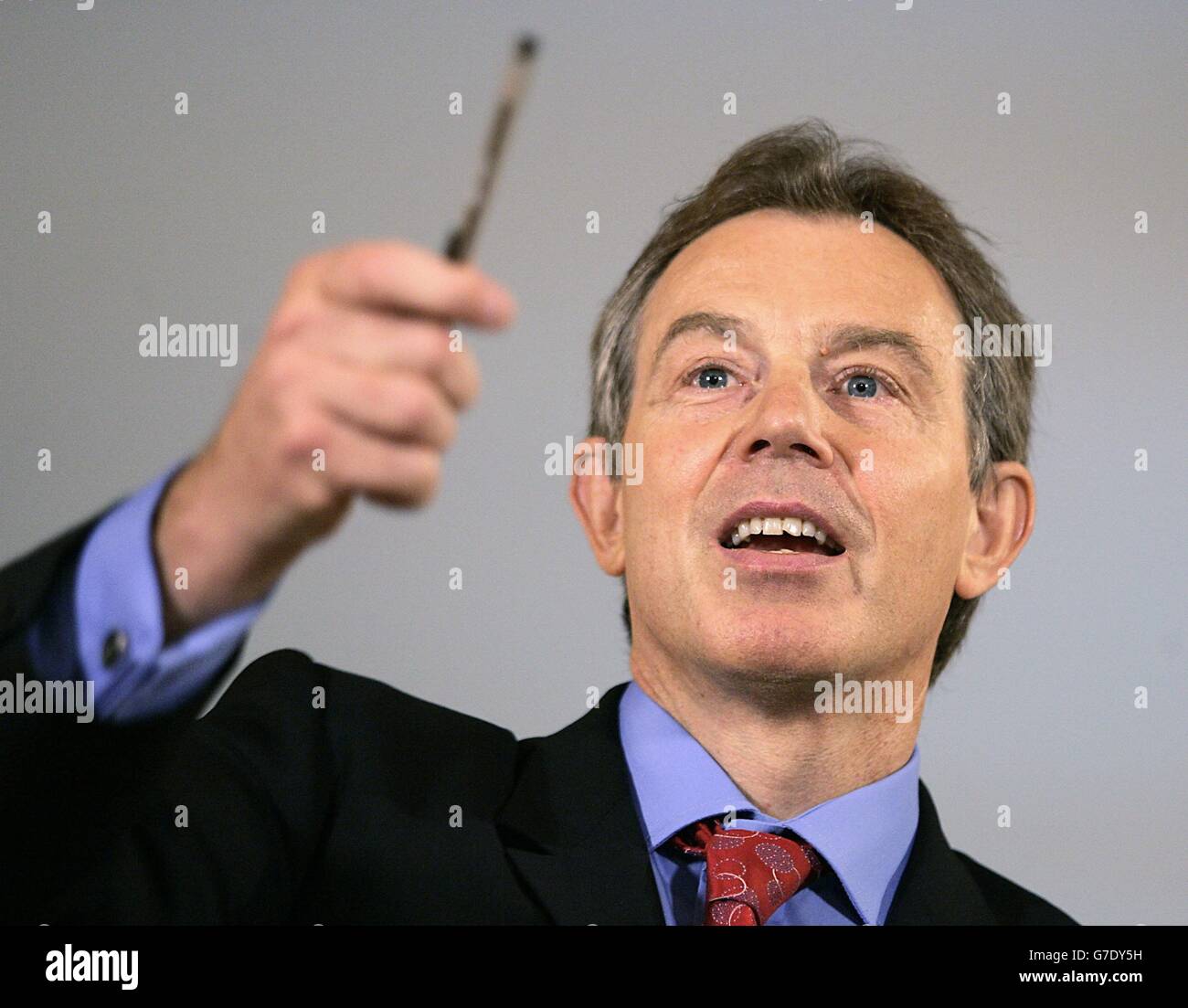 Tony Blair monthly press conference Stock Photo - Alamy