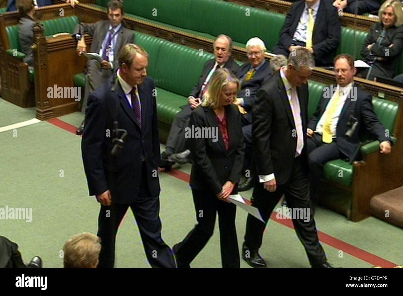 MP for Heywood and Middleton Liz McInnes is welcomed as she takes her seat as MP in the House of Commons. Stock Photo