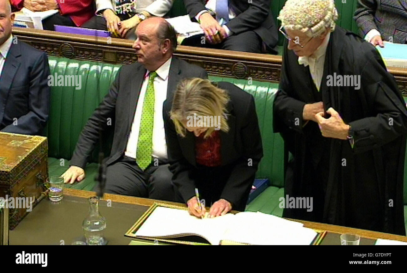 Liz McInnes first day at House of Commons Stock Photo