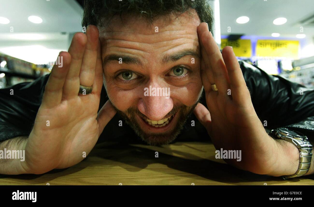Irish comedian Tommy Tiernan pictured in HMV on Grafton Street, Dublin, where he was signing his new DVD Cracked Live at Vicar Street. Stock Photo