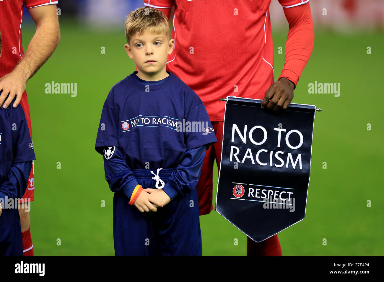 No Racism Football Football no to racism respect pennant hi-res stock photography and ...