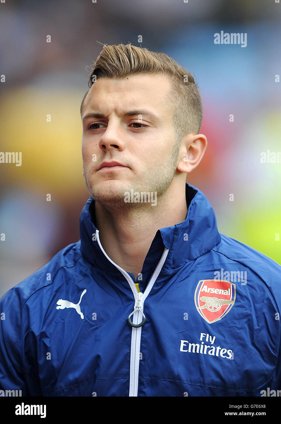 Soccer - Barclays Premier League - Aston Villa v Arsenal - Villa Park.  Arsenal's Jack Wilshere Stock Photo - Alamy