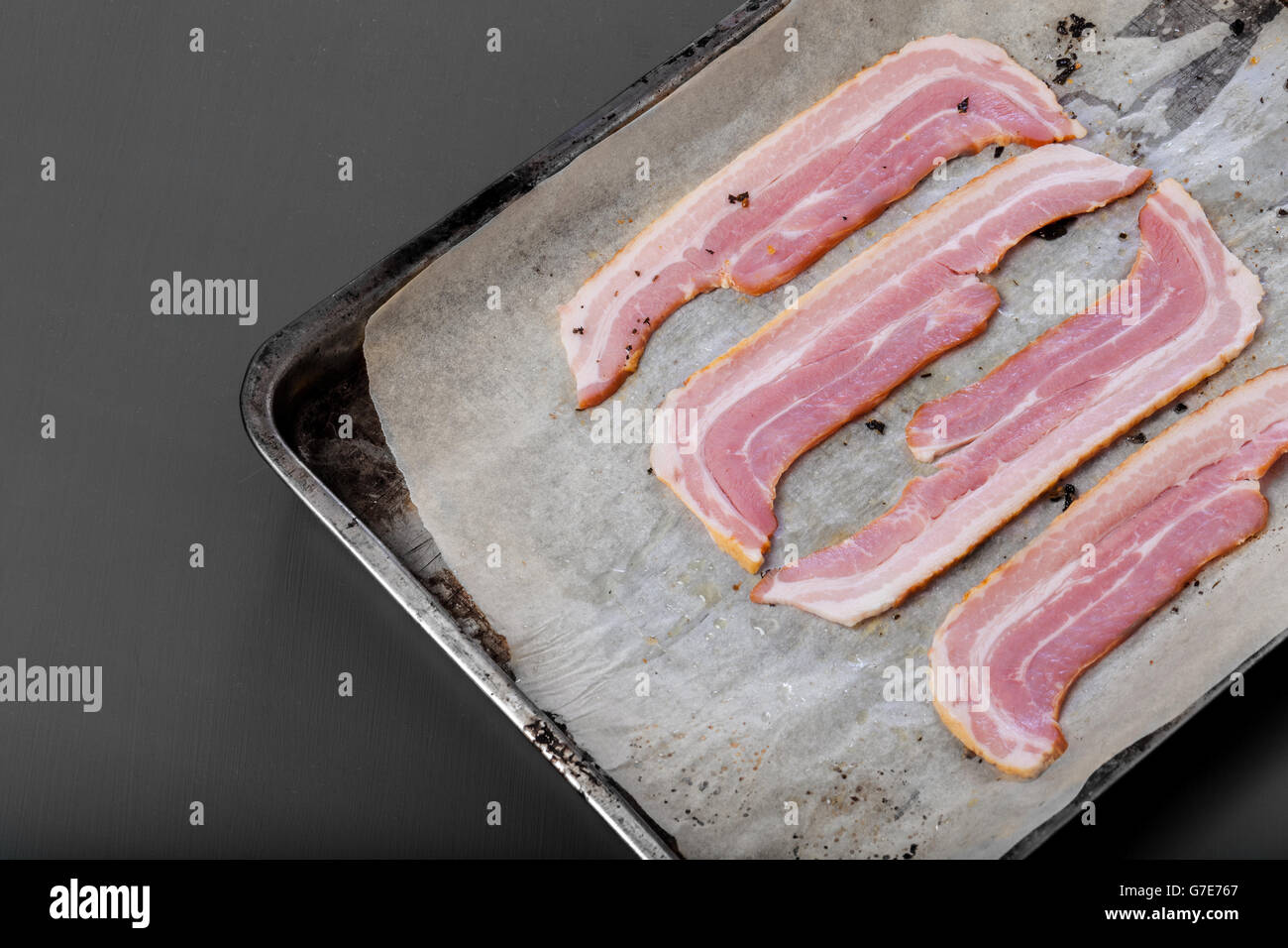 Fresh bacon strips Stock Photo Alamy