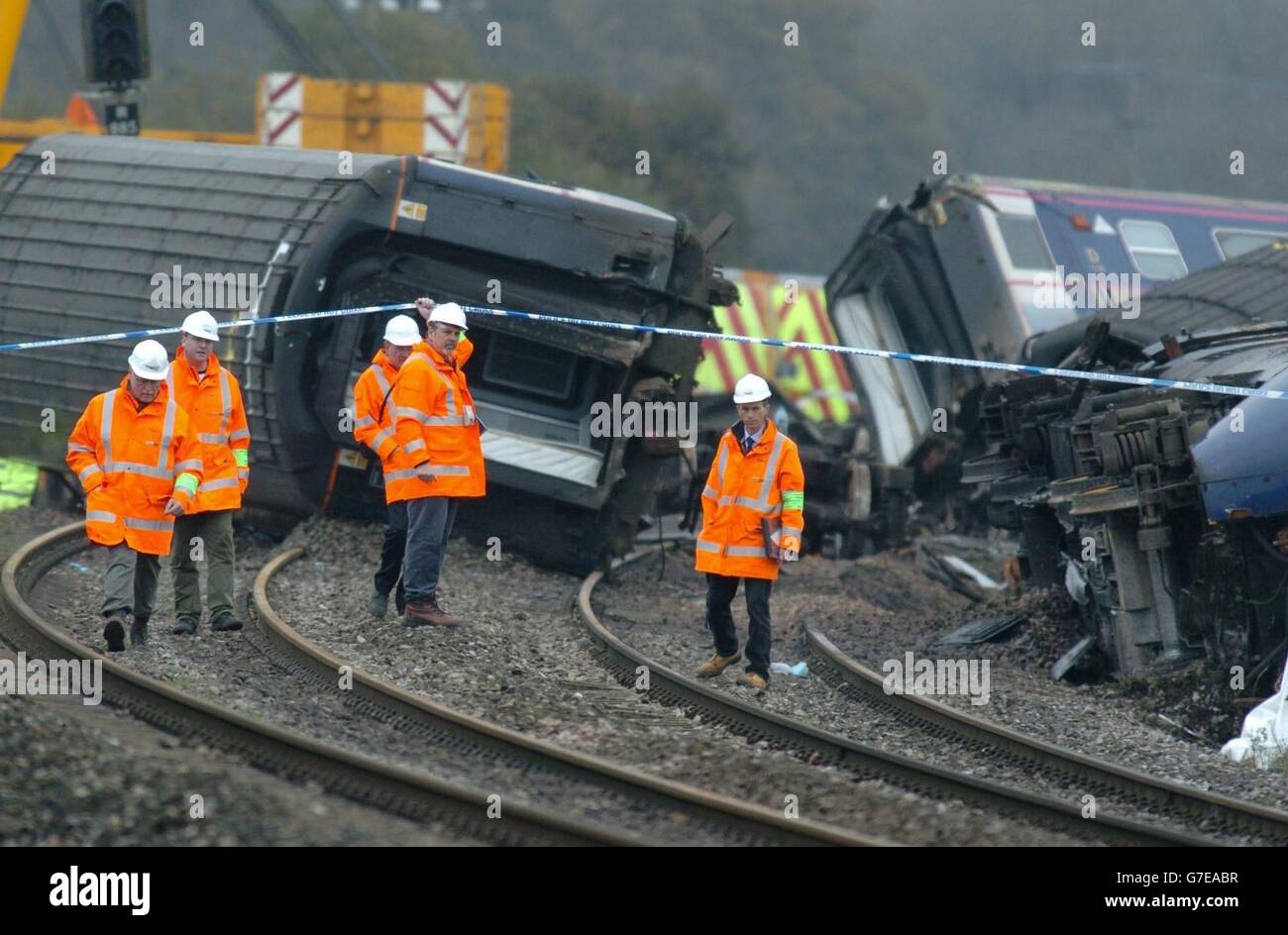The Berkshire Train Crash Stock Photo
