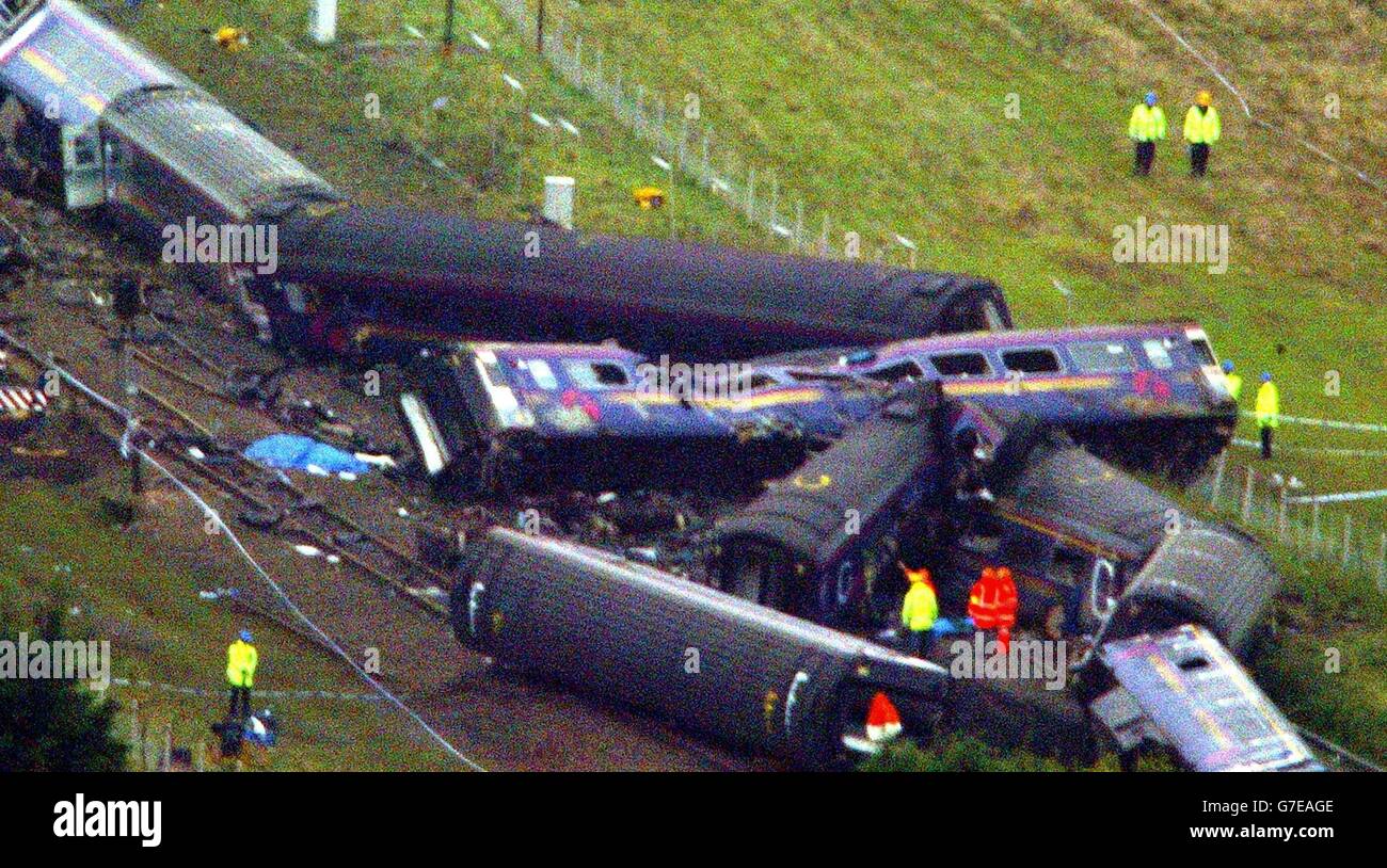 The Berkshire Train Crash Stock Photo - Alamy