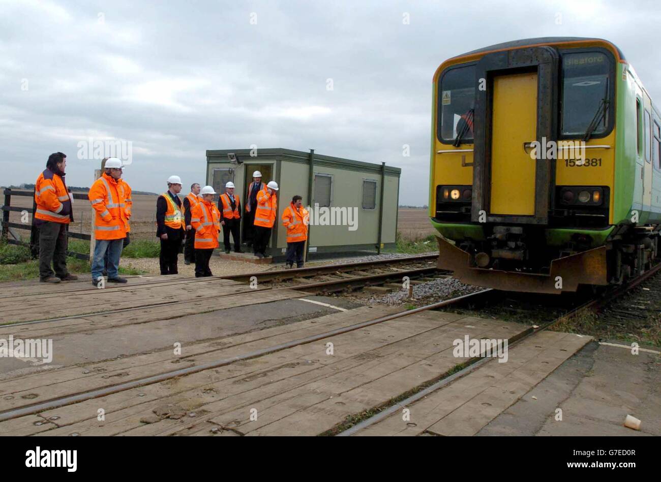 Train Accident at Lincolnshire level crossing Stock Photo Alamy