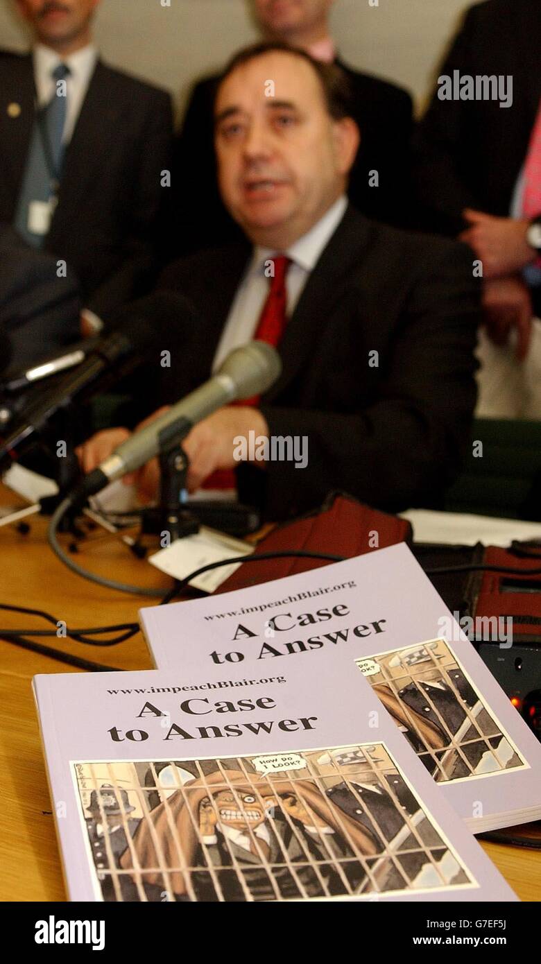 Alex Salmond Impeachment Stock Photo