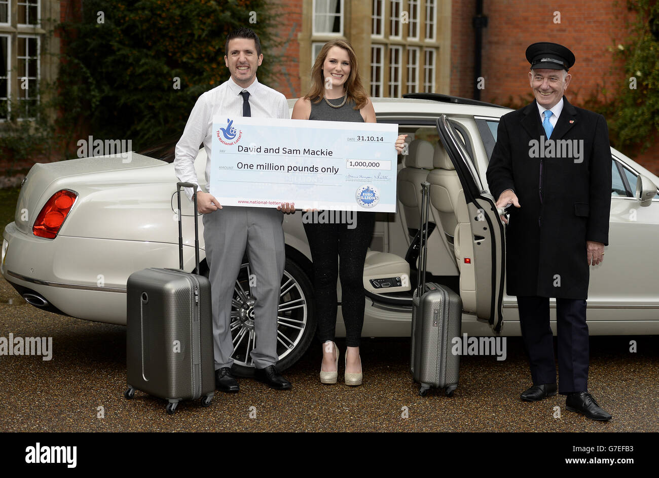 EuroMillions Mega Friday Winners Stock Photo - Alamy