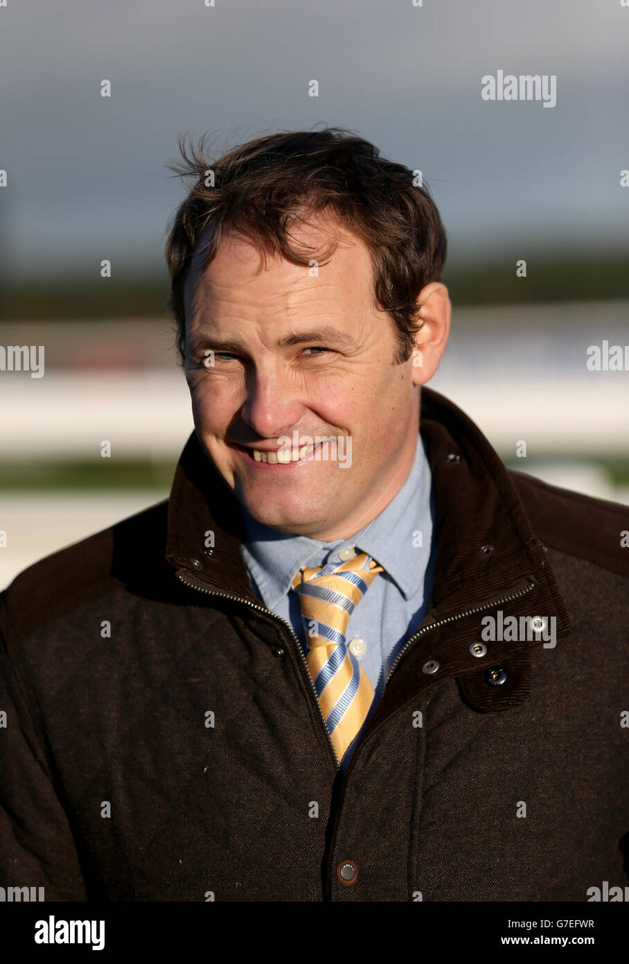 Horse Racing Exeter. Richard Woollacott, trainer Stock Photo Alamy