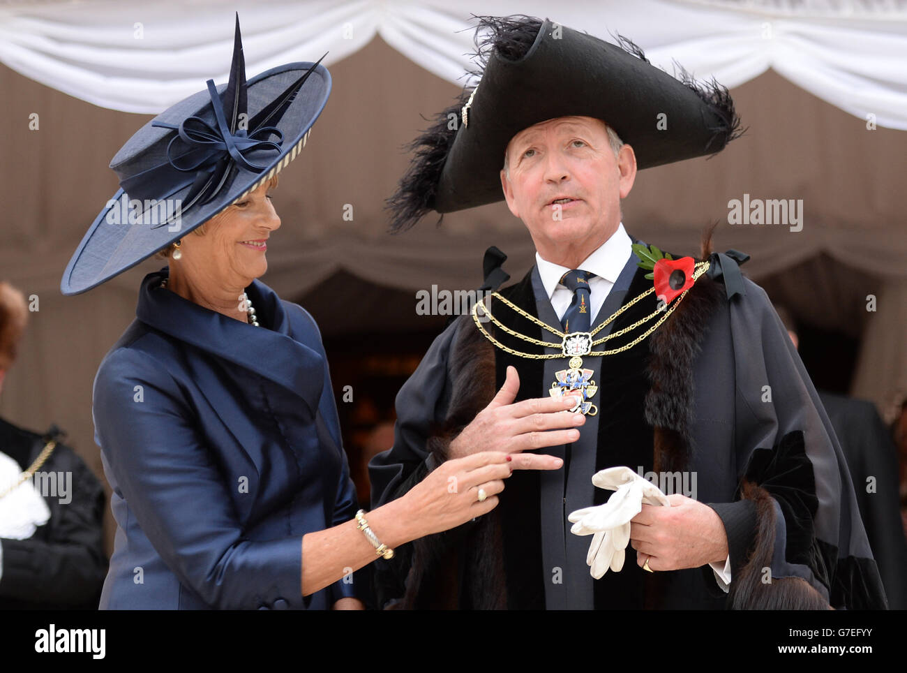 The newly appointed Lord Mayor of London, Alan Yarrow becomes the 687th ...