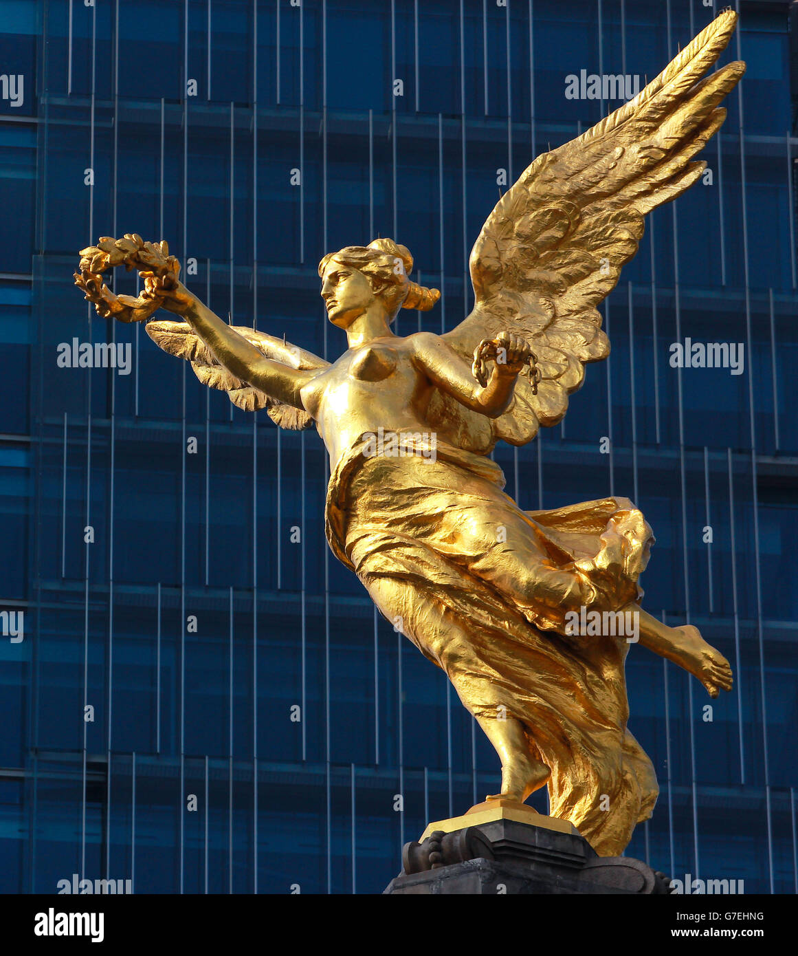 The Angel of Independence in Mexico City Stock Photo