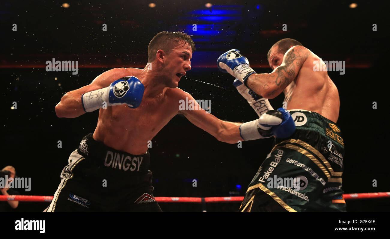 Boxing Liverpool Echo Arena. Derry Mathews (right) v Adam Dingsdale