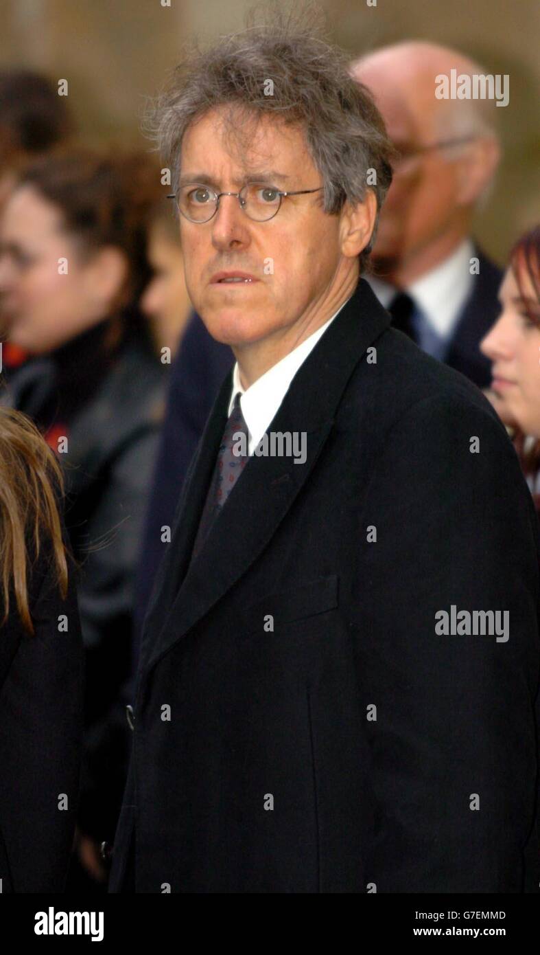 Griff Rhys-Jones arrives at St Edmundsbury Cathedral, Bury St Edmunds ...