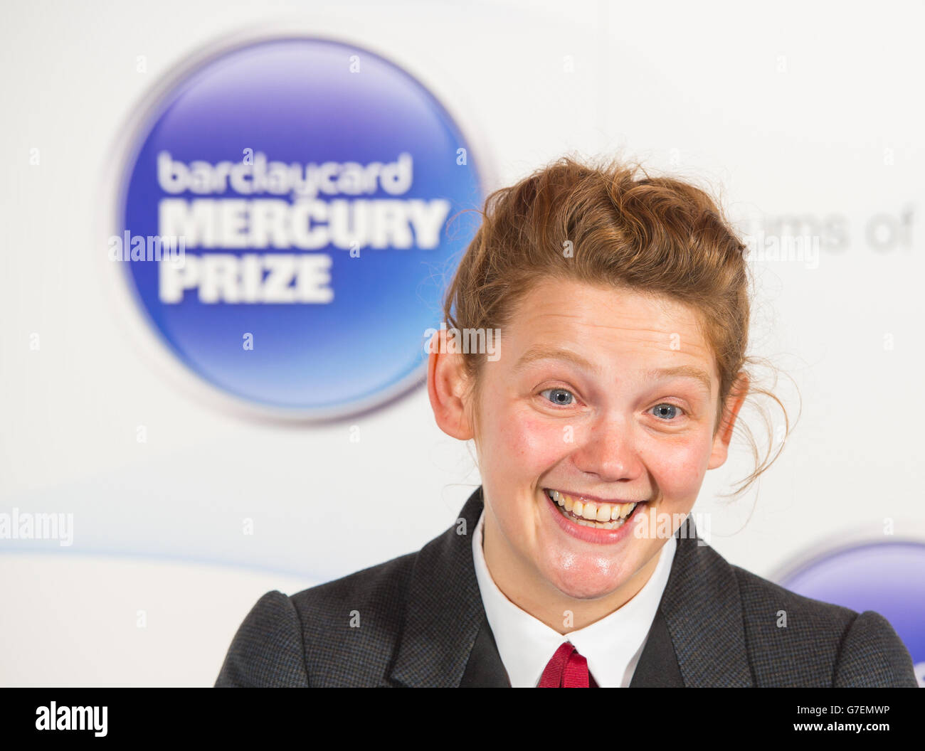 Mercury Music Prize 2014 - London. Kate Tempest arriving for the Mercury Music Prize 2014 ceremony at the Roundhouse in Camden, north London. Stock Photo