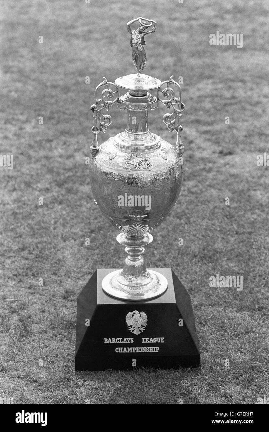 Soccer Football League Division One Championship Trophy Stock Photo Alamy
