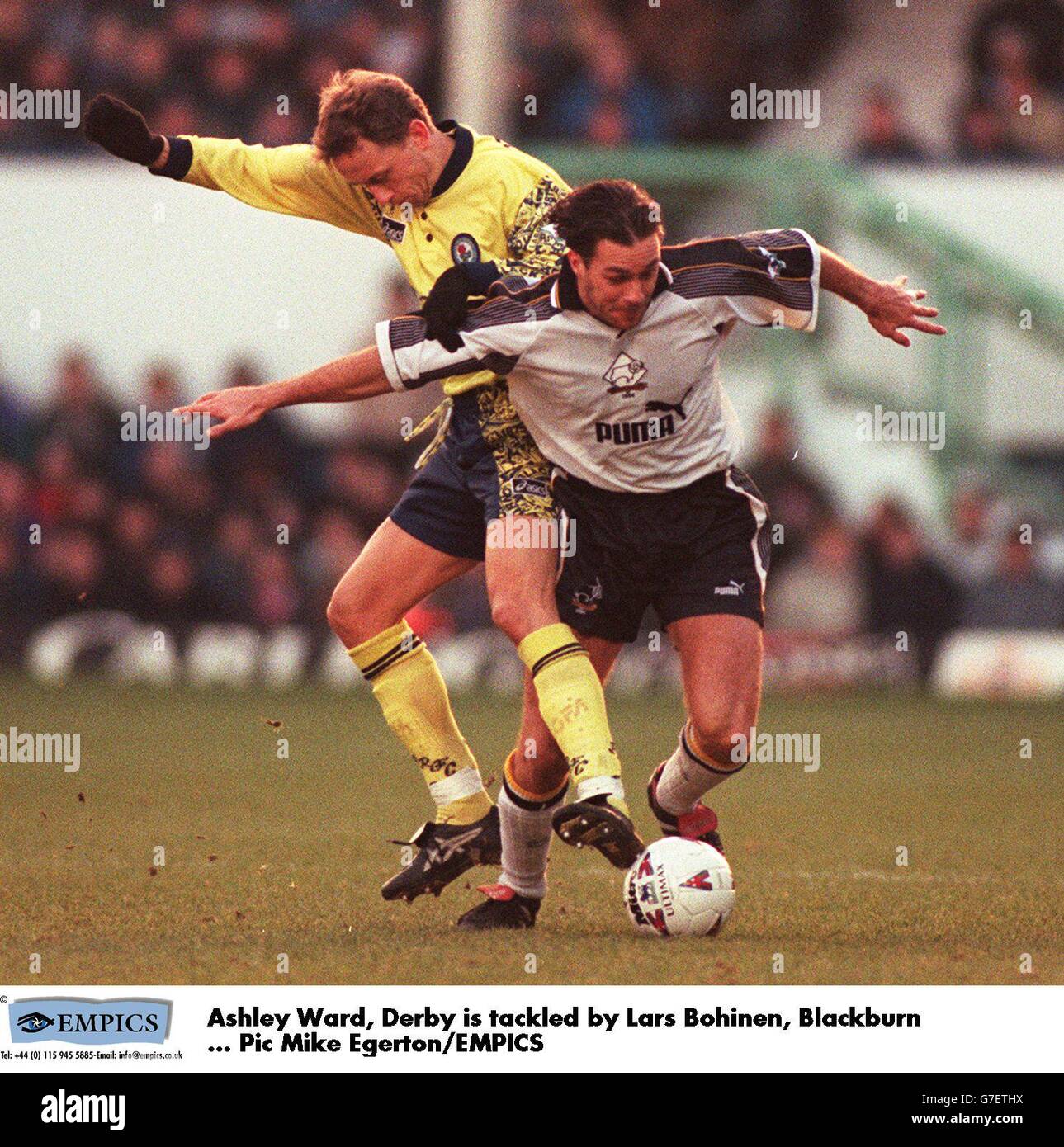 Soccer ... FA Carling Premiership ... Derby County v Blackburn Rovers Stock Photo