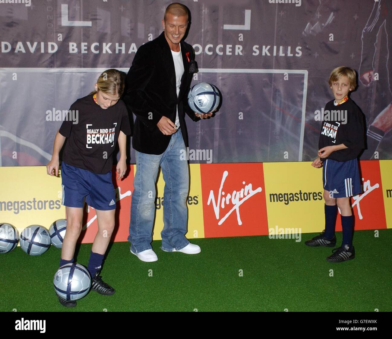 David Beckham DVD signing Stock Photo