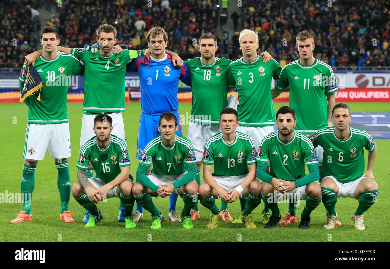 Soccer Uefa Euro 16 Qualifying Group F Romania V Northern Ireland Arena Nationala Stock Photo Alamy