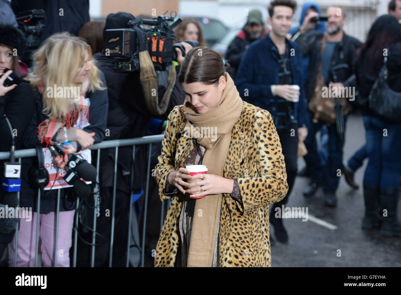 Band Aid 30 Recording - London. Pixie Geldof arrives for the recording