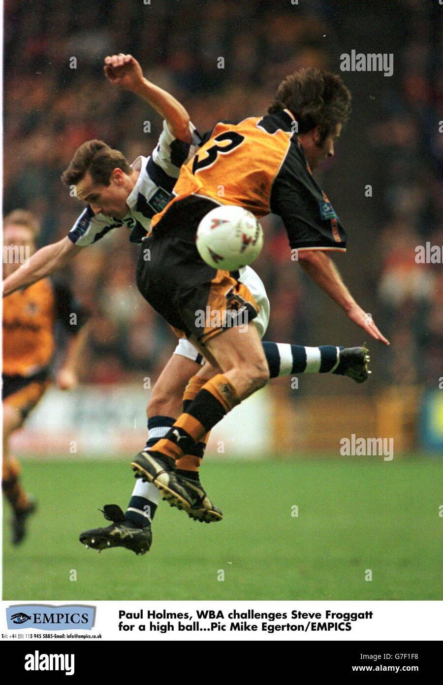Endsleigh League Soccer ... Wolverhampton Wanderers v West Bromwich Albion Stock Photo