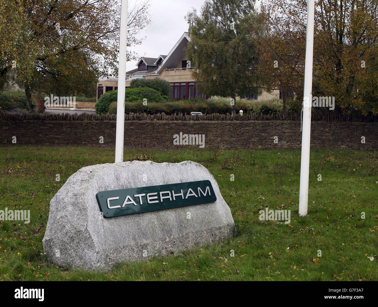 Formula One Motor Racing - Caterham. Caterham factory in Leafield, Oxfordshire. Stock Photo