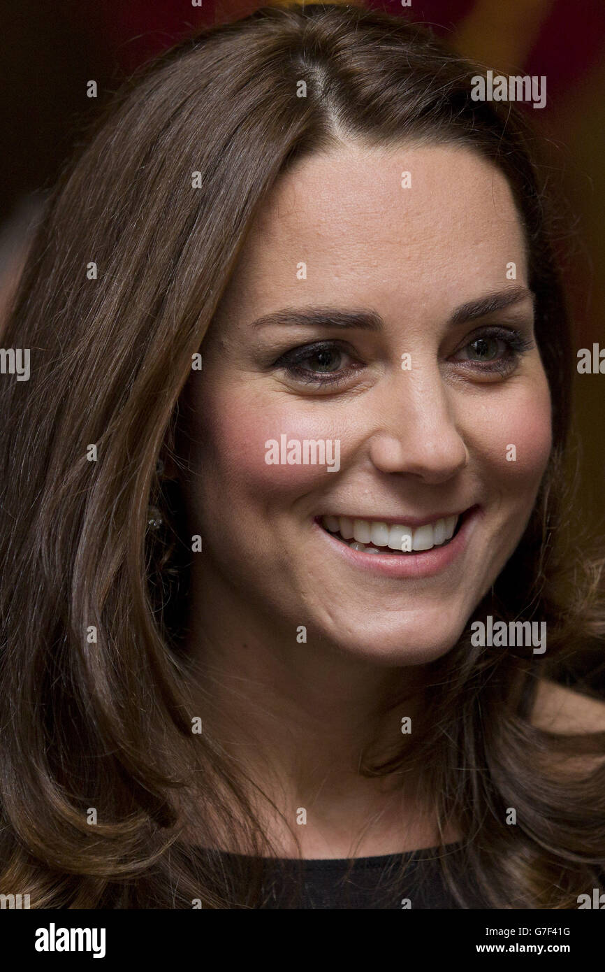The Duchess of Cambridge greets supporters as she attends an Autumn Gala evening in support of Action on Addiction. Stock Photo