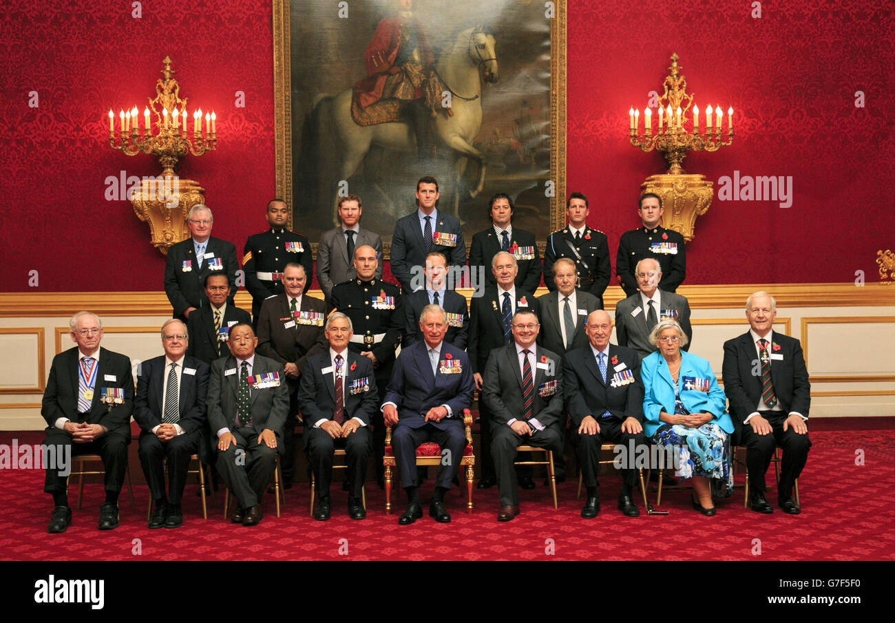 Prince Charles honours military heroes Stock Photo