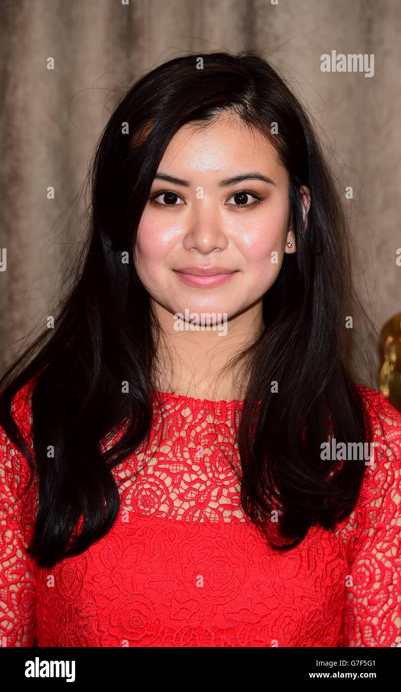 Katie Leung attending the BAFTA Breakthrough Brits 2014 launch at Burberry in, London. Stock Photo