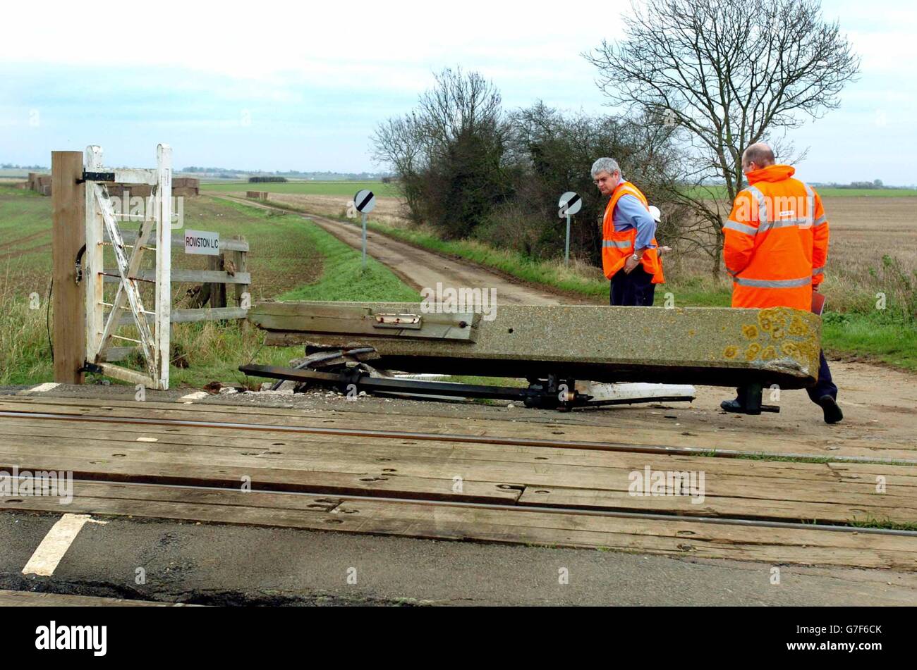 Train Accident at Lincolnshire level crossing Stock Photo Alamy