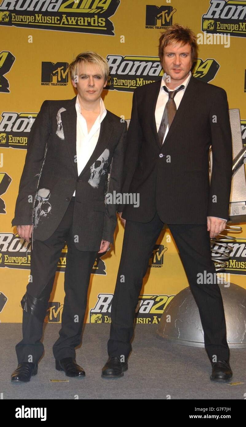 Nick Rhodes and Simon le Bon - MTV Europe Music Awards 2004 Stock Photo ...