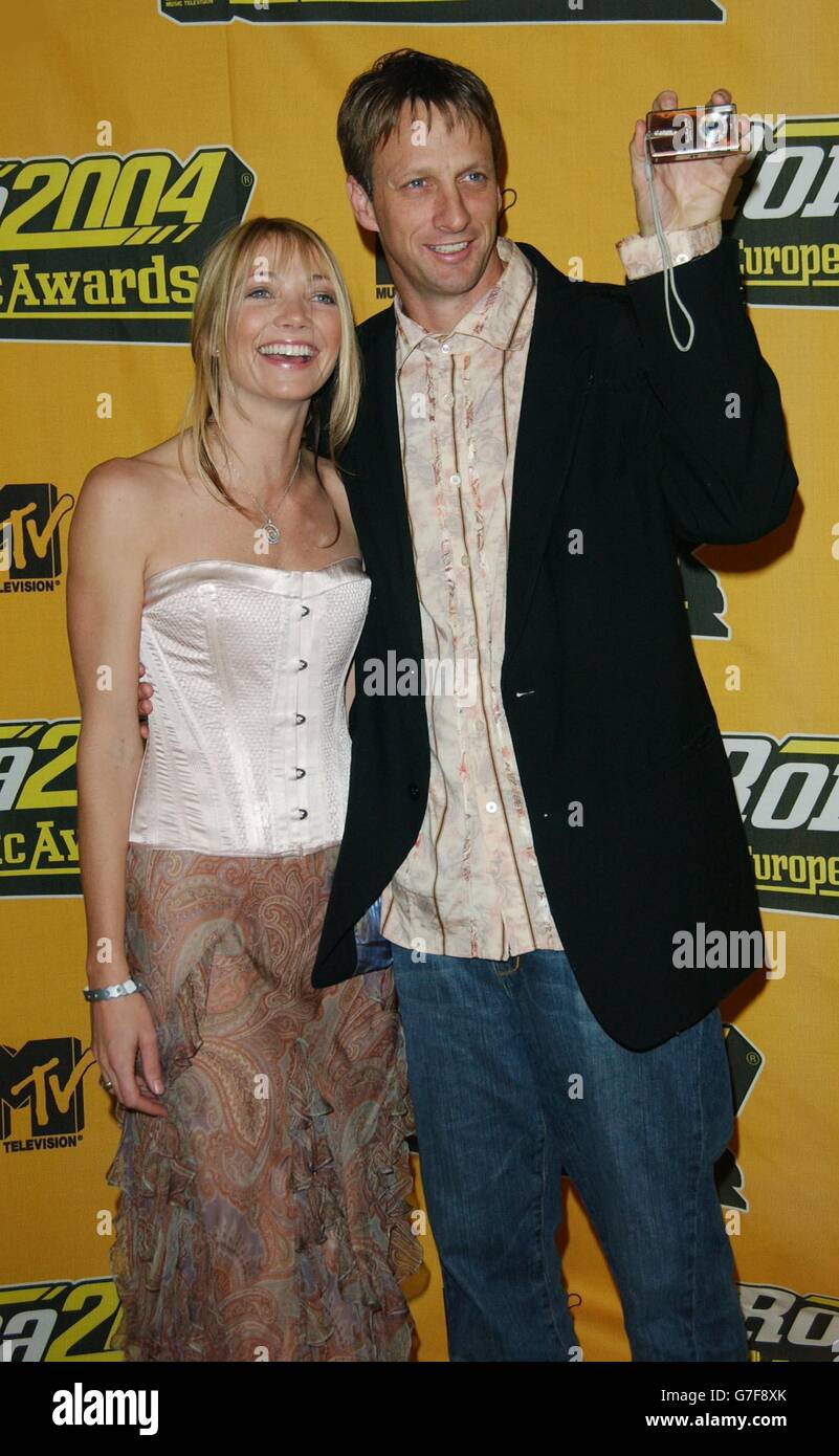 MTV Europe Music Awards 2004. Tony Hawk arrives for the 11th annual MTV Europe Music Awards 2004 at the Tor di Valle in Rome, Italy. Stock Photo