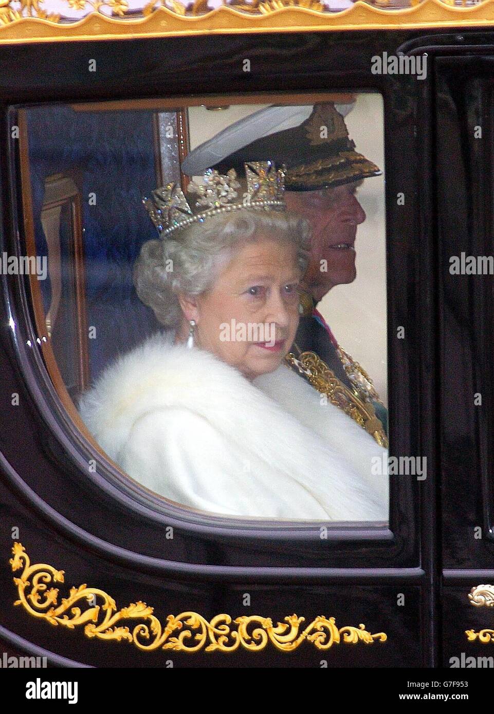 Queen Elizabeth II State Opening of Parliament Stock Photo Alamy