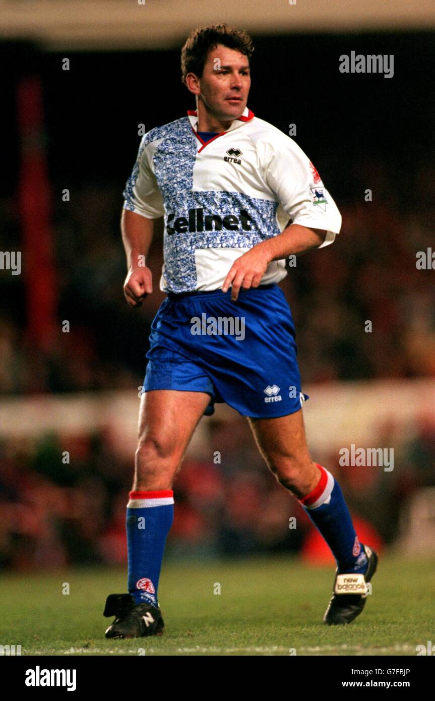 Soccer - FA Carling Premiership - Arsenal v Middlesbrough. Bryan Robson,  Player/Manager Middlesbrough Stock Photo - Alamy