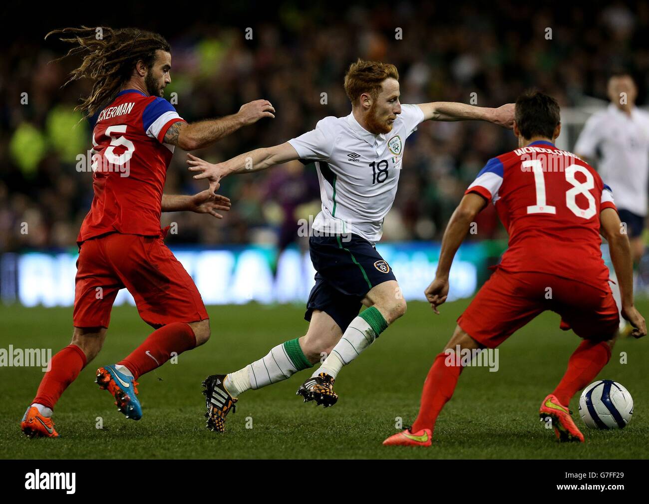 Soccer - International Friendly - Republic of Ireland v USA - Aviva Stadium Stock Photo