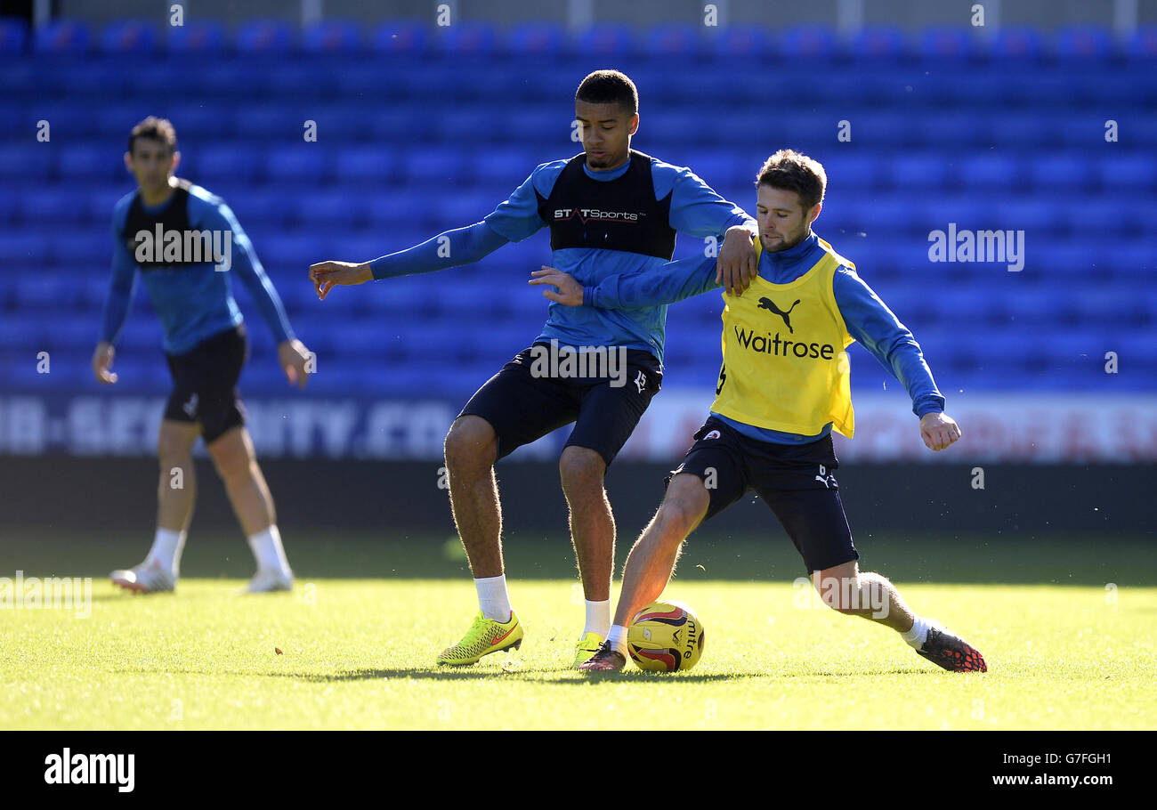 Soccer Reading FC Open Day Madejski Stadium Stock Photo Alamy