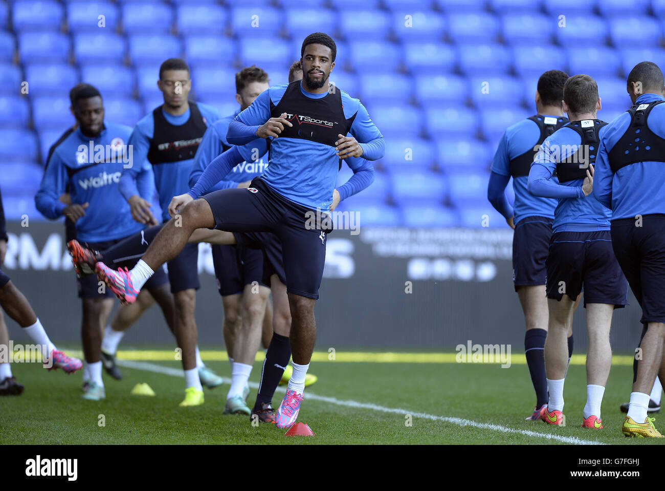 Soccer Reading FC Open Day Madejski Stadium Stock Photo Alamy