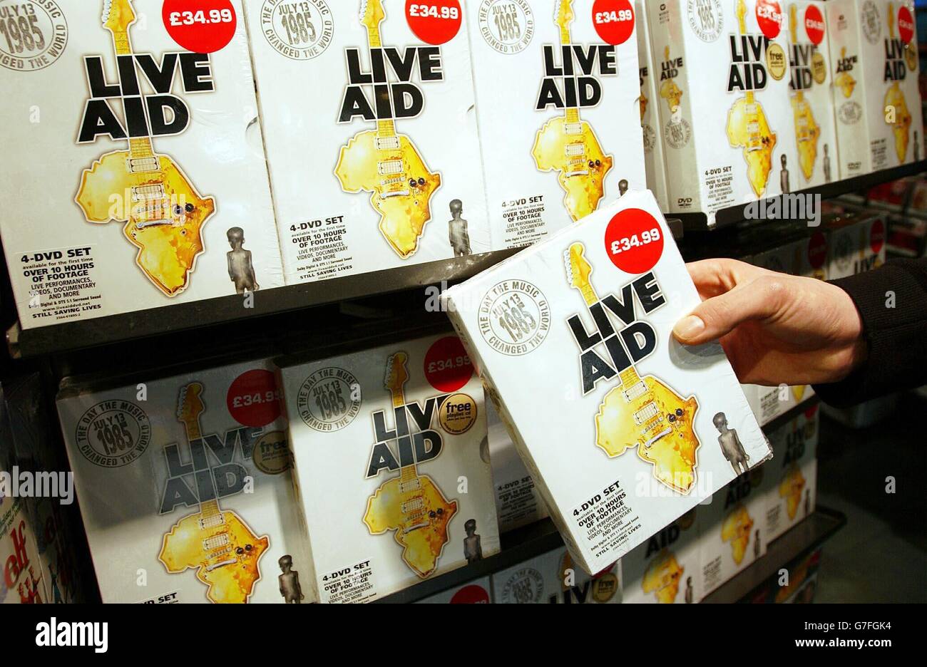 Live Aid DVD Stock Photo - Alamy