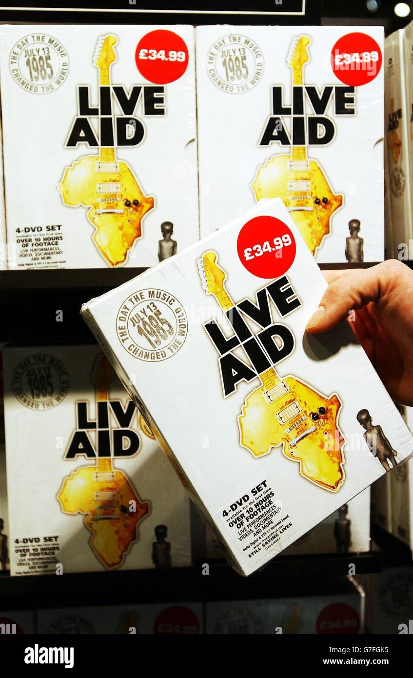 Live aid dvd hi-res stock photography and images - Alamy